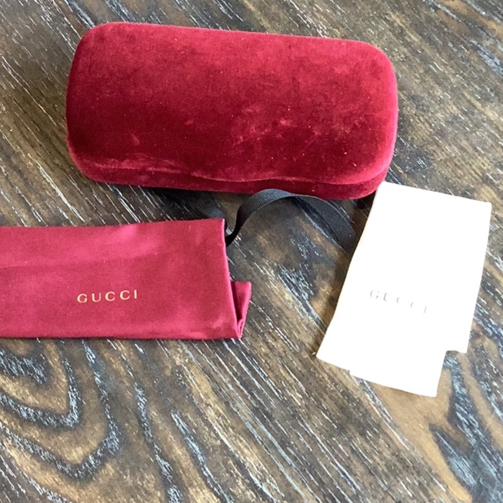 Gucci Velvet Glasses Case NWOT
